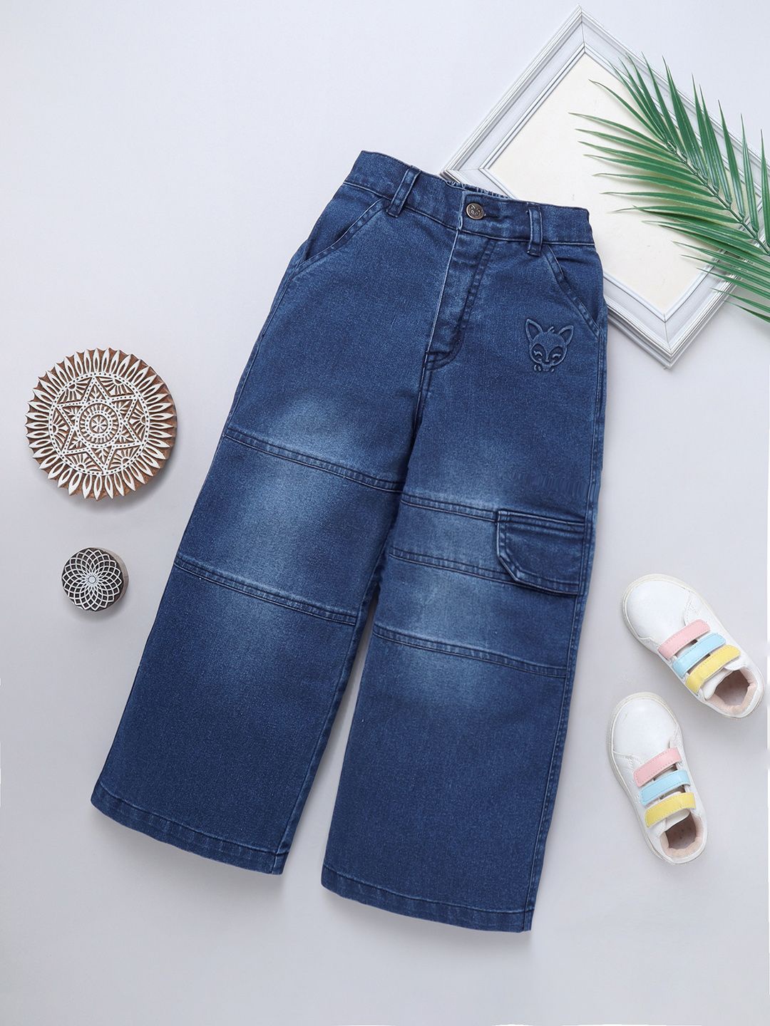 

Naughty Ninos Boys Comfort Flared Light Fade Jeans, Blue