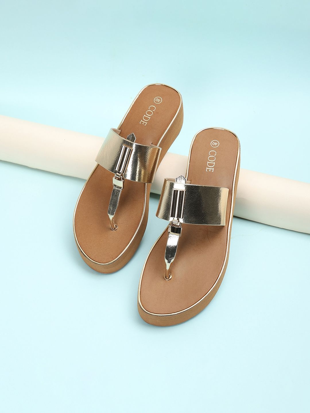 

CODE by Lifestyle Women Wedge Sandals, Gold