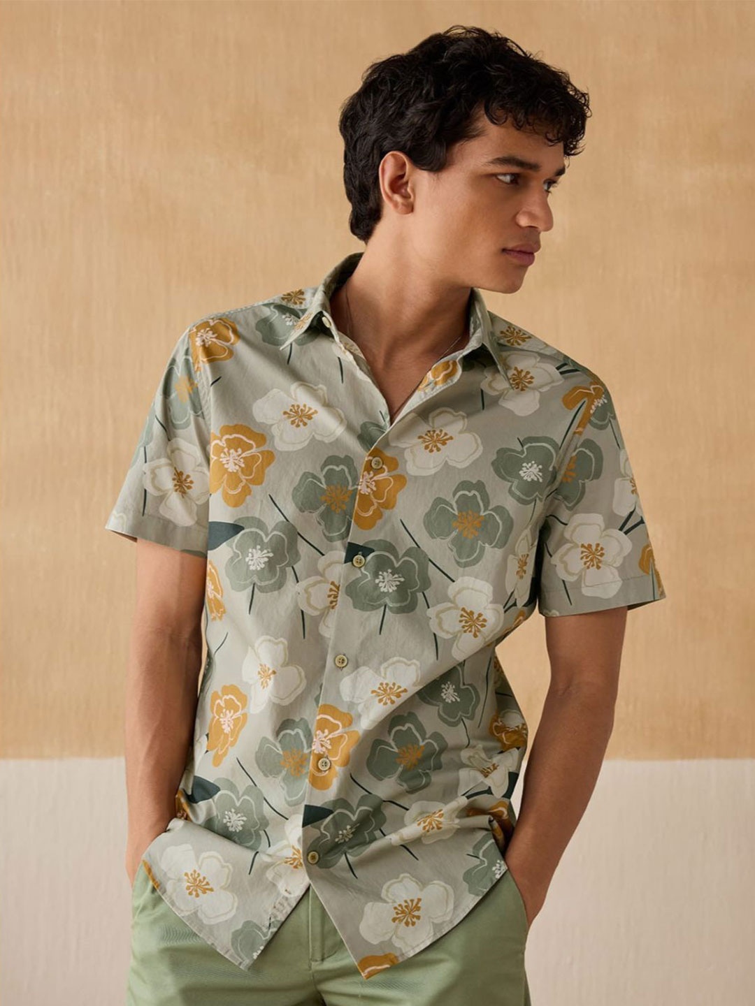 

Moda Rapido Men Comfort Opaque Printed Casual Shirt, Grey