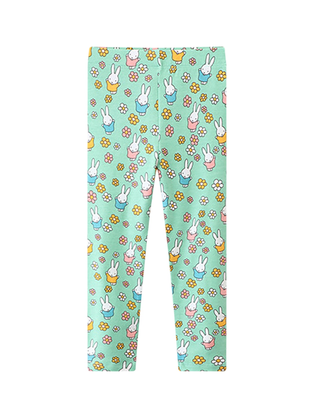 

LULU & SKY Girls Novelty & Floral Printed Ankle Length Leggings, Green