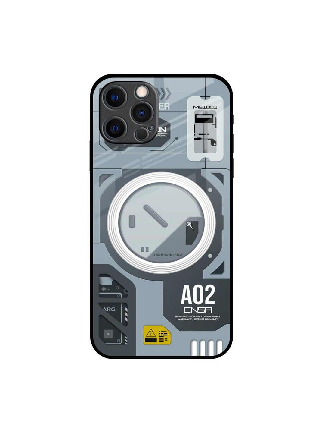 

QRIOH Typography Printed iPhone 12 Pro Max Back Case Mobile Accessories, Grey