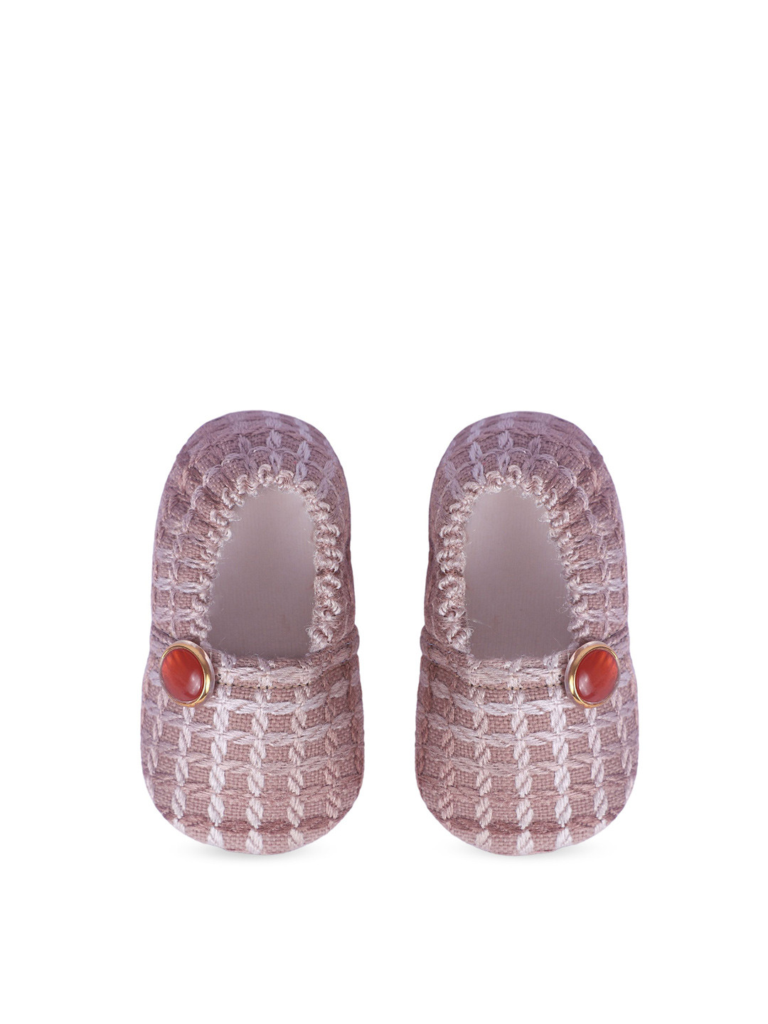 

COCO CANDY Girls Checked Booties Brown