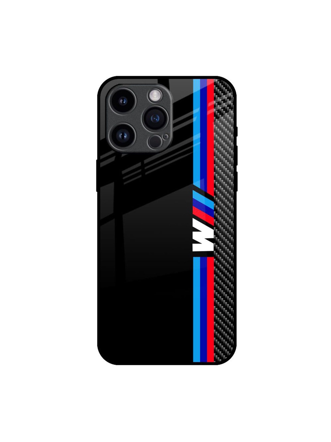 

QRIOH Automotive Art Printed iPhone 14 Pro Max Back Case, Black