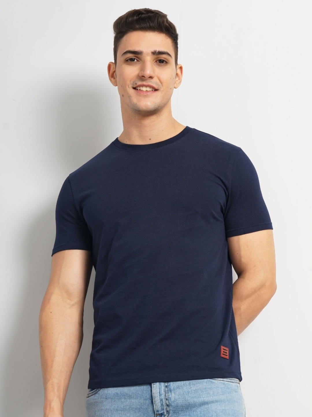 

Genoa Men Slim Fit T-shirt, Navy blue