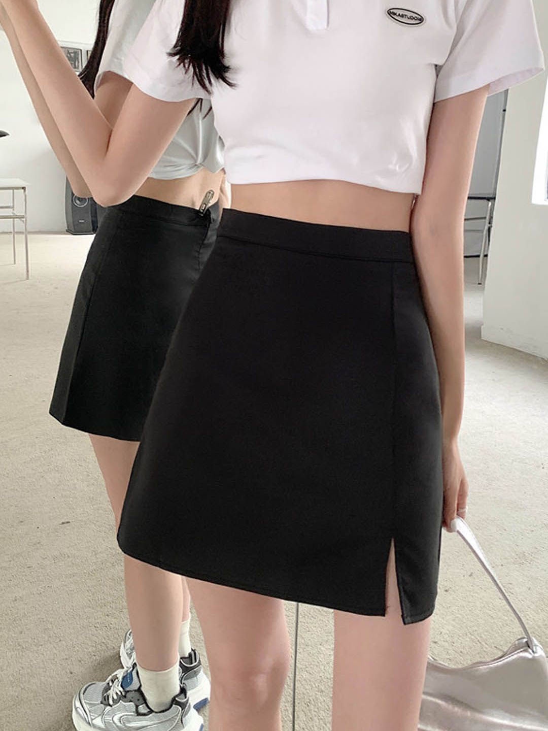 

StyleCast A-Line Mini Skirt, Black