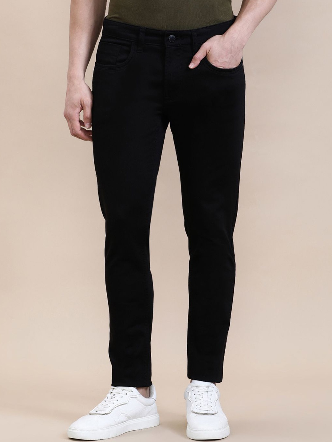 

Crocodile Men Premium Never Fade Slim Fit Jeans, Black