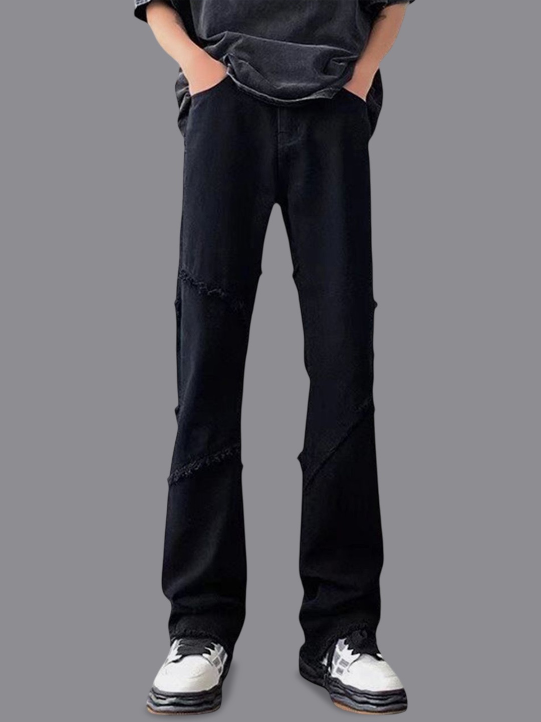 

HERE&NOW Men Mid-Rise Jeans, Black