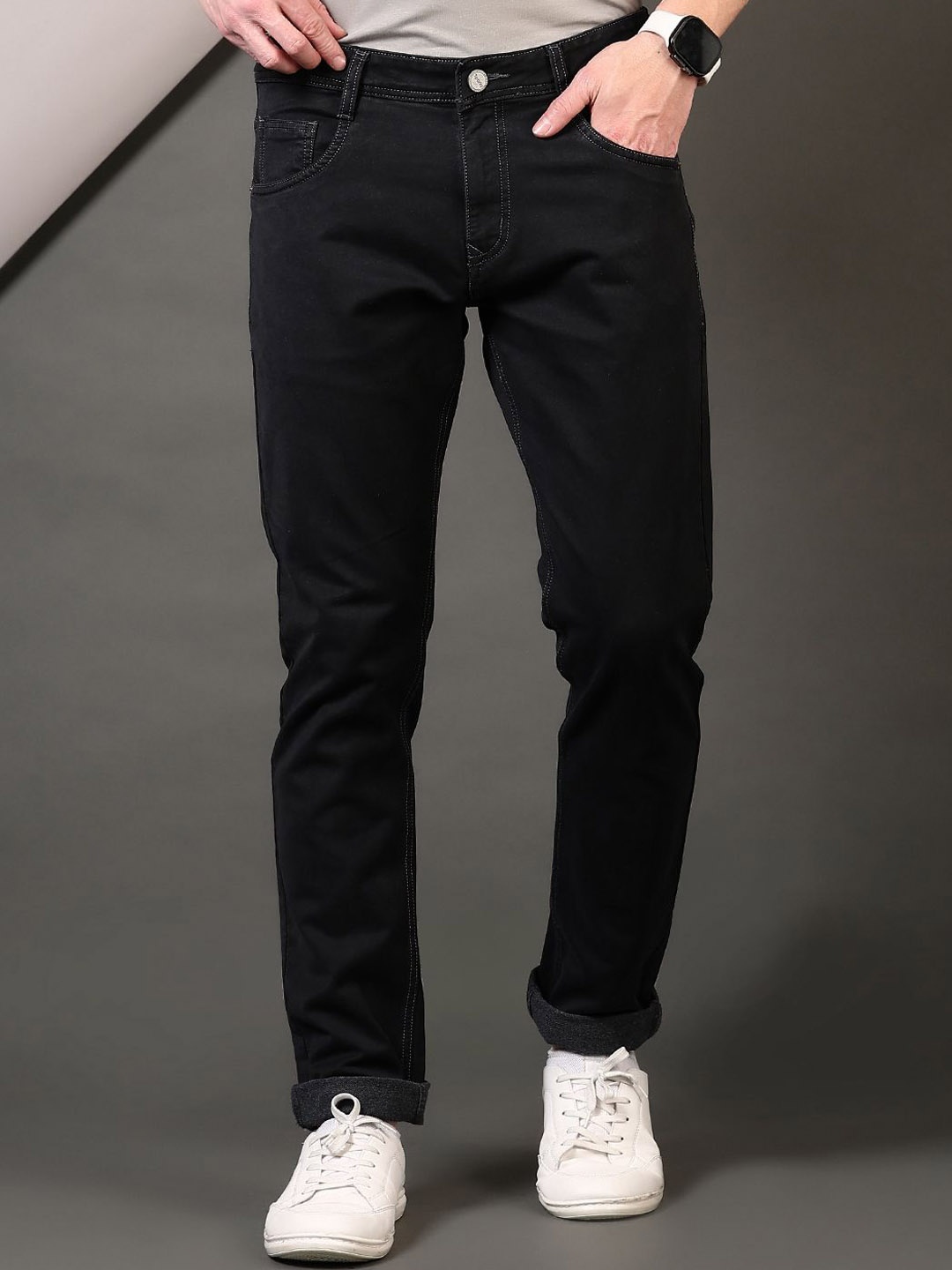 

V-Mart Men Light Fade Jeans, Grey