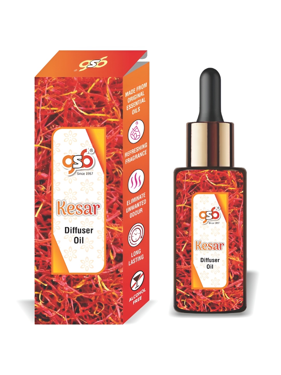 

GSB Transparent Kesar Diffuser Oil - 15 ml