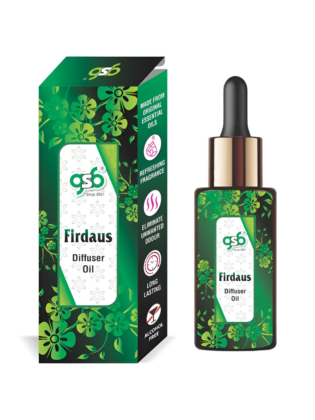 

GSB Transparent Firdaus Diffuser Oil - 15 ml