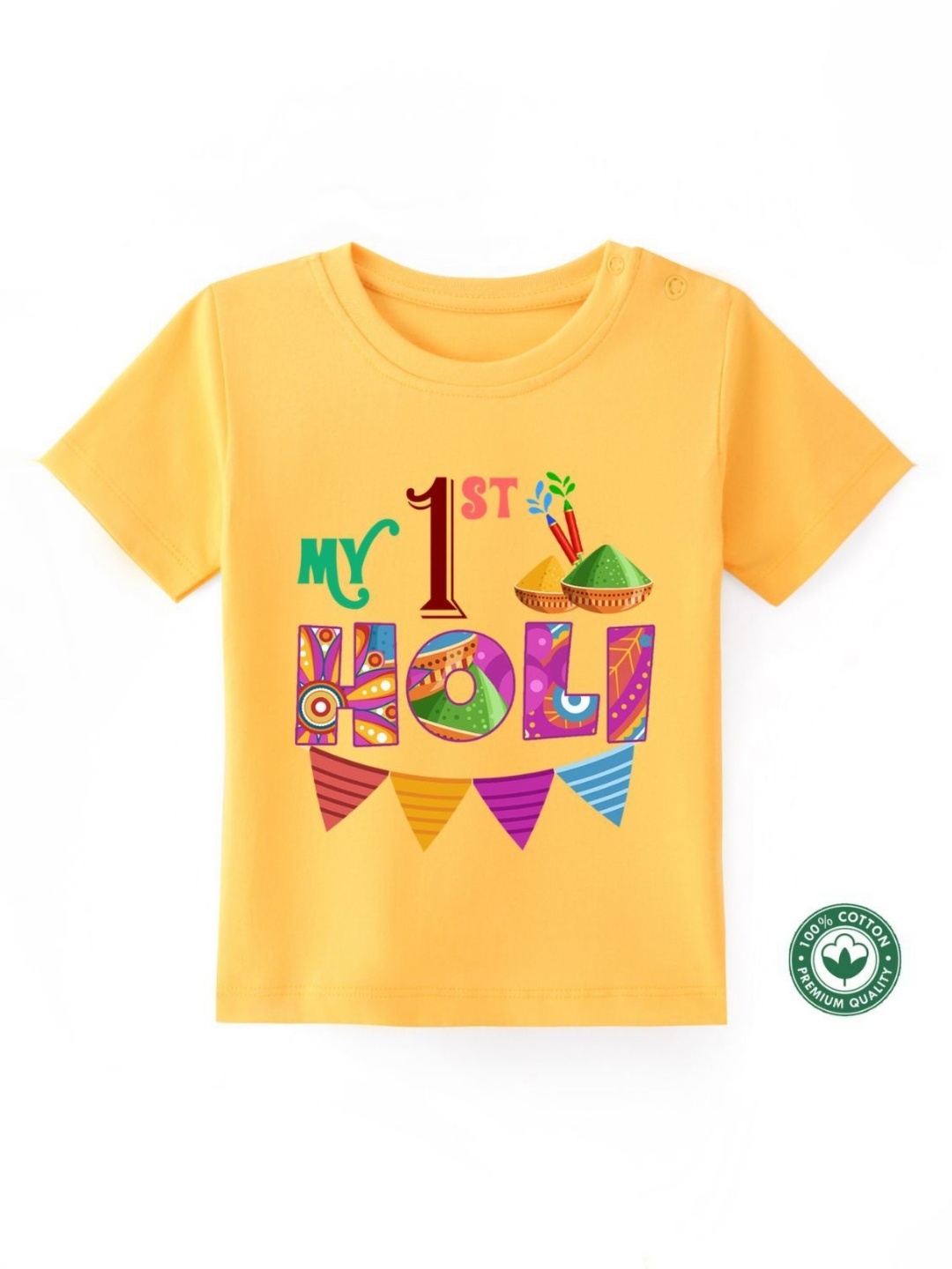 

BLUSHES Kids Printed T-shirt, Yellow
