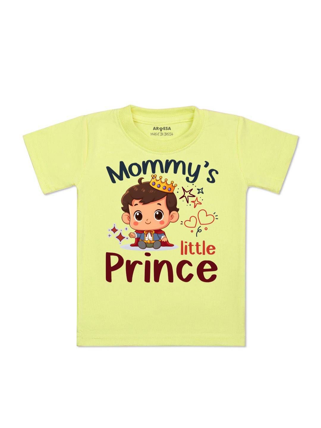 

Arvesa Kids Kids Mommy Little Prince Printed Tshirt, Yellow