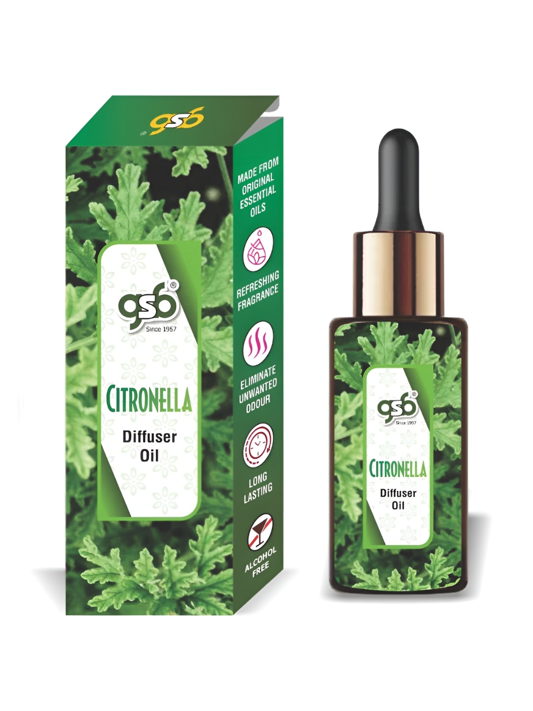 

GSB Transparent Citronella Diffuser Oil - 15 ml