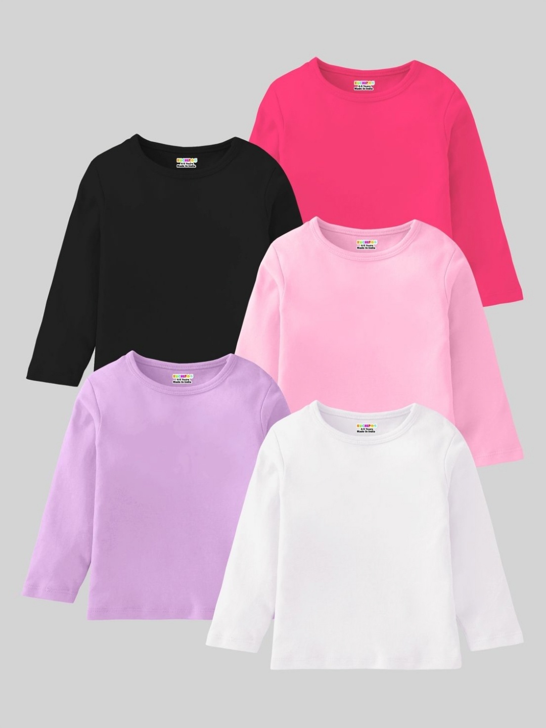 

KUCHIPOO Girls 5 T-shirt, Multi