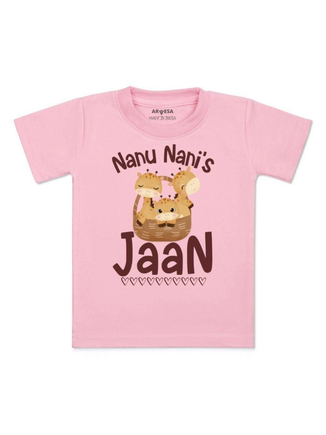 

Arvesa Kids Nanu Nani'S Jaan Printed Tshirt, Pink