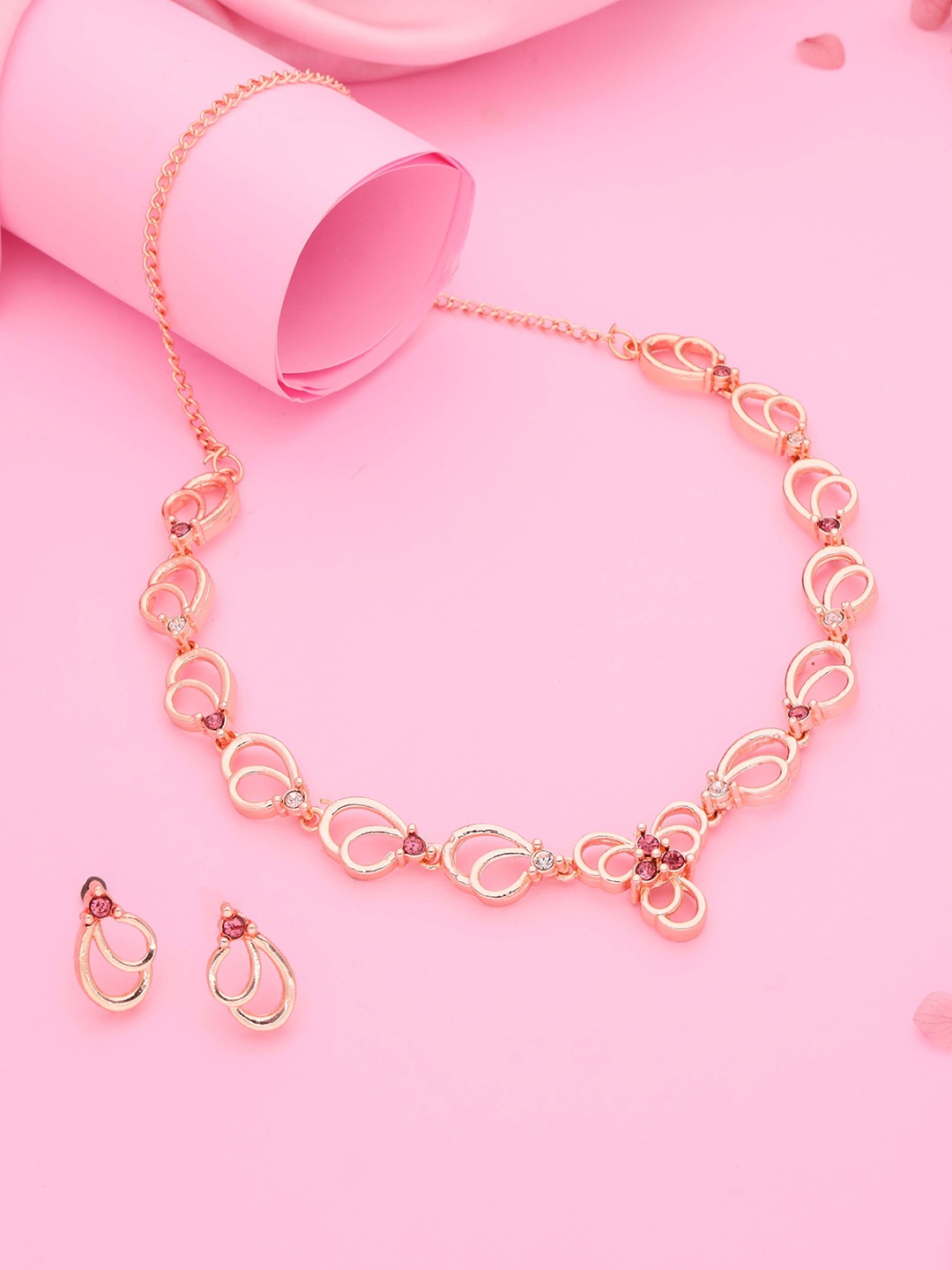 

Anouk Gold-Plated Artificial Stone Studded Jewellery Set
