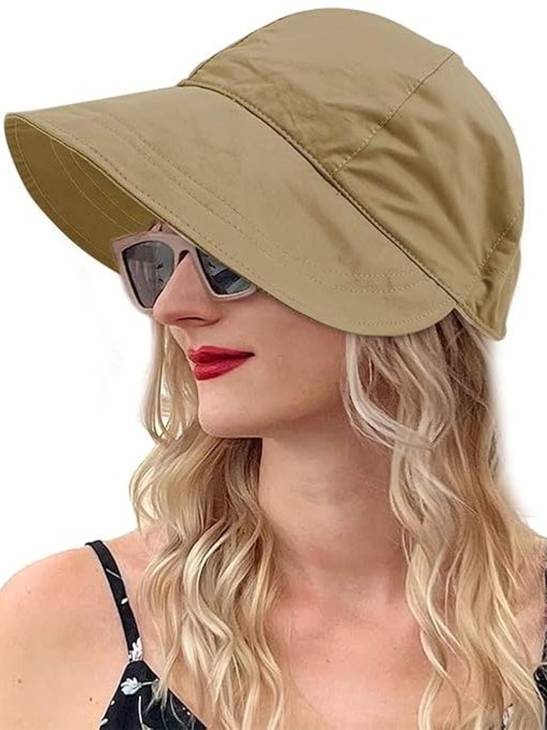 

Alexvyan Women Visor Cotton Cap, Brown