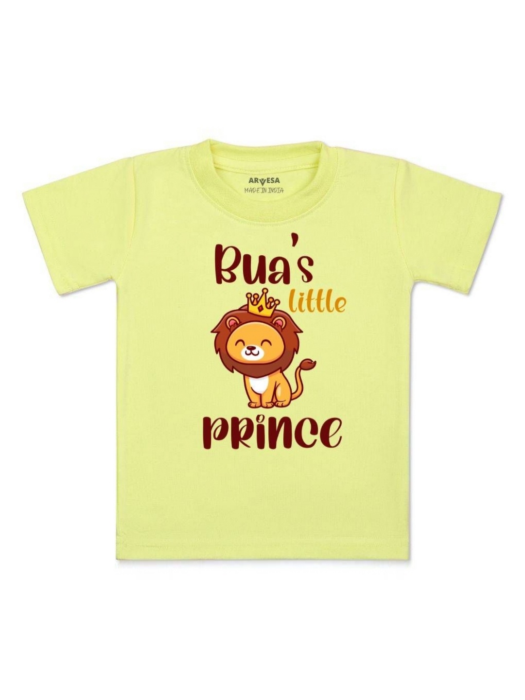 

Arvesa Kids Bua Little Prince Printed Tshirt, Yellow