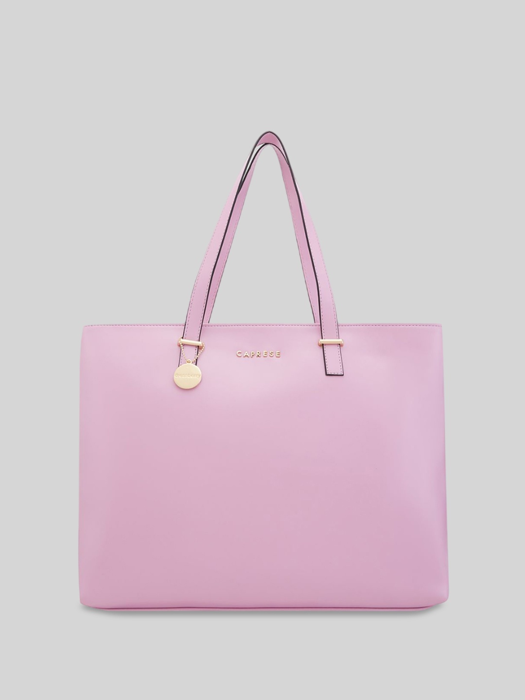 

DressBerry X CAPRESE Structured Tote Bag with Cut Work, Purple