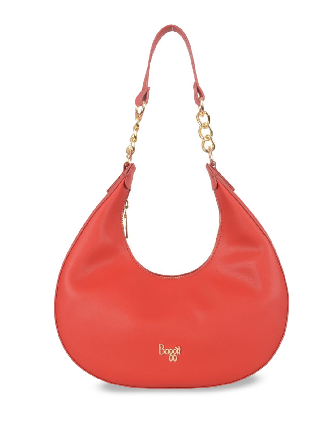 

Baggit PU Structured Hobo Bag with Tasselled, Red
