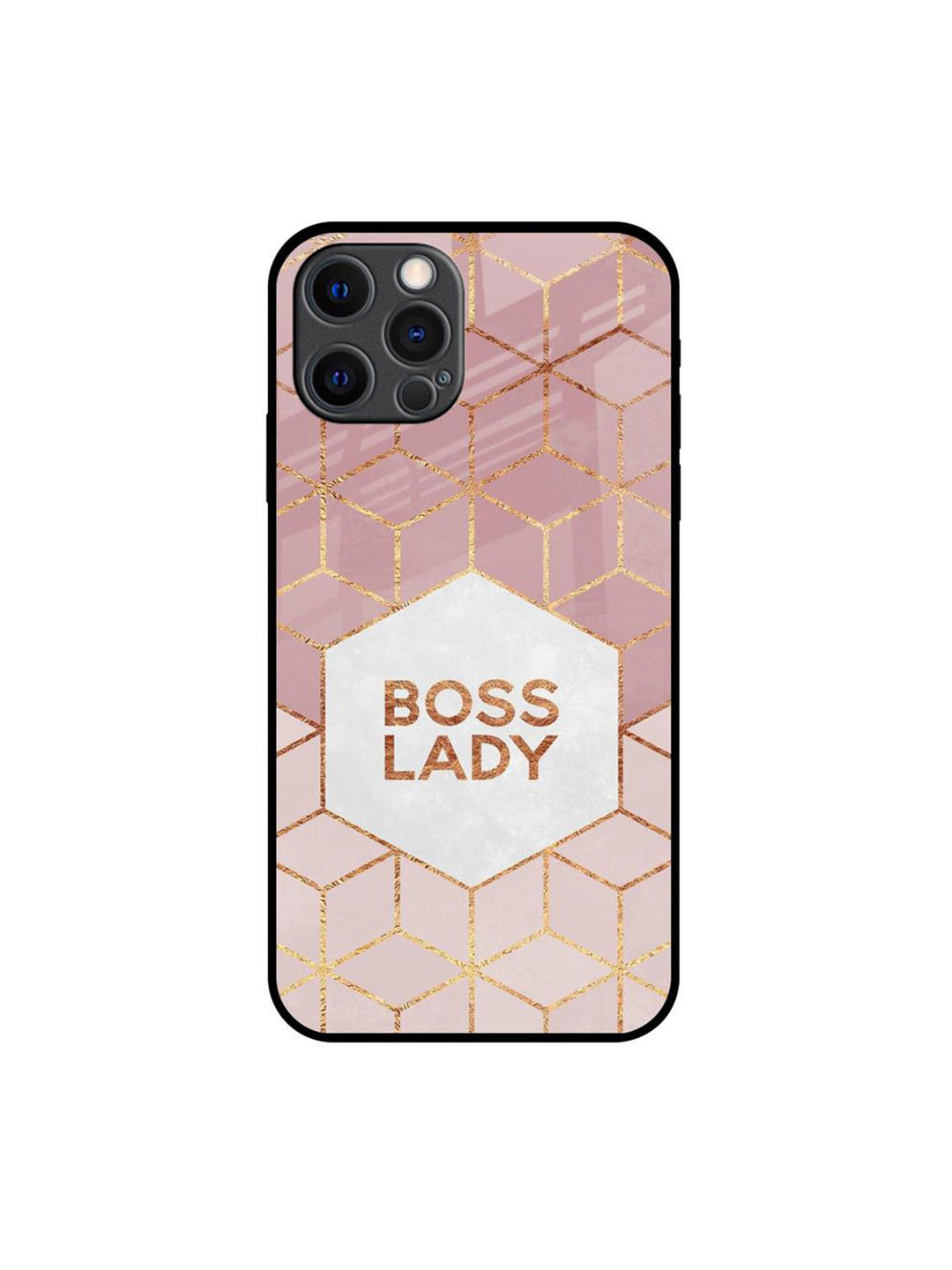 

QRIOH Quirky Printed iPhone 12 Pro Max Back Case Mobile Accessories, Pink