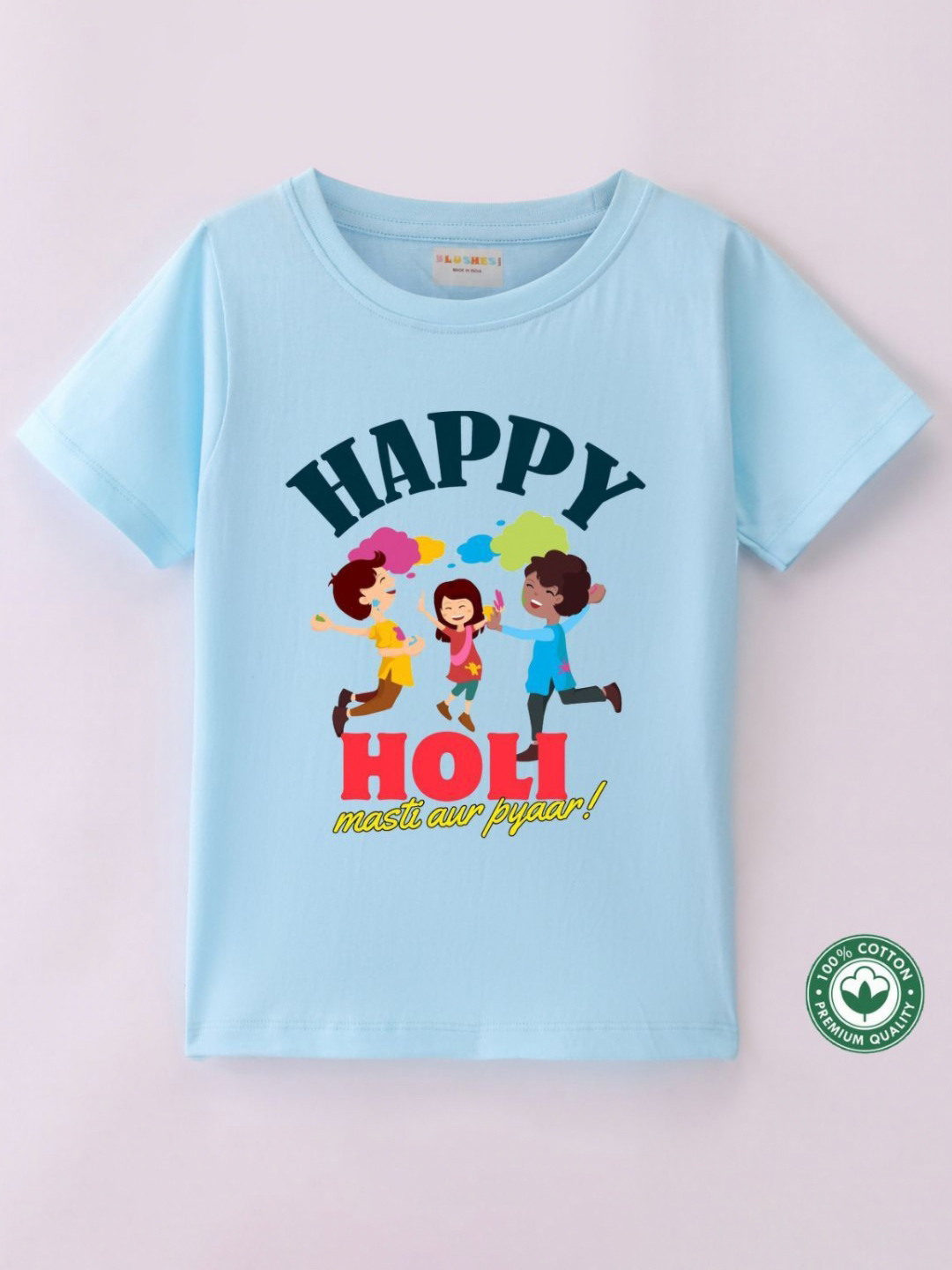 

BLUSHES Kids Printed T-shirt, Blue