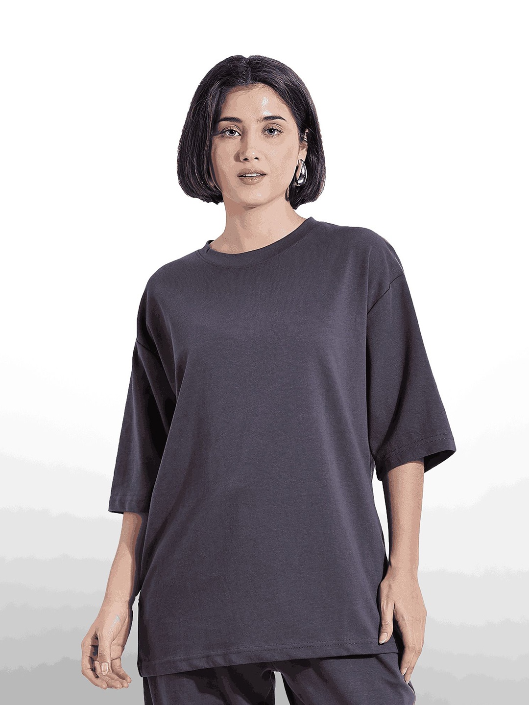 

BLUE TYGA Women T-shirt, Grey