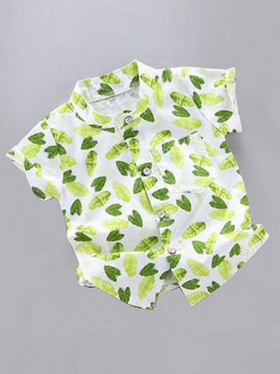 

DANGAR Unisex Kids Premium Opaque Printed Casual Shirt, Green