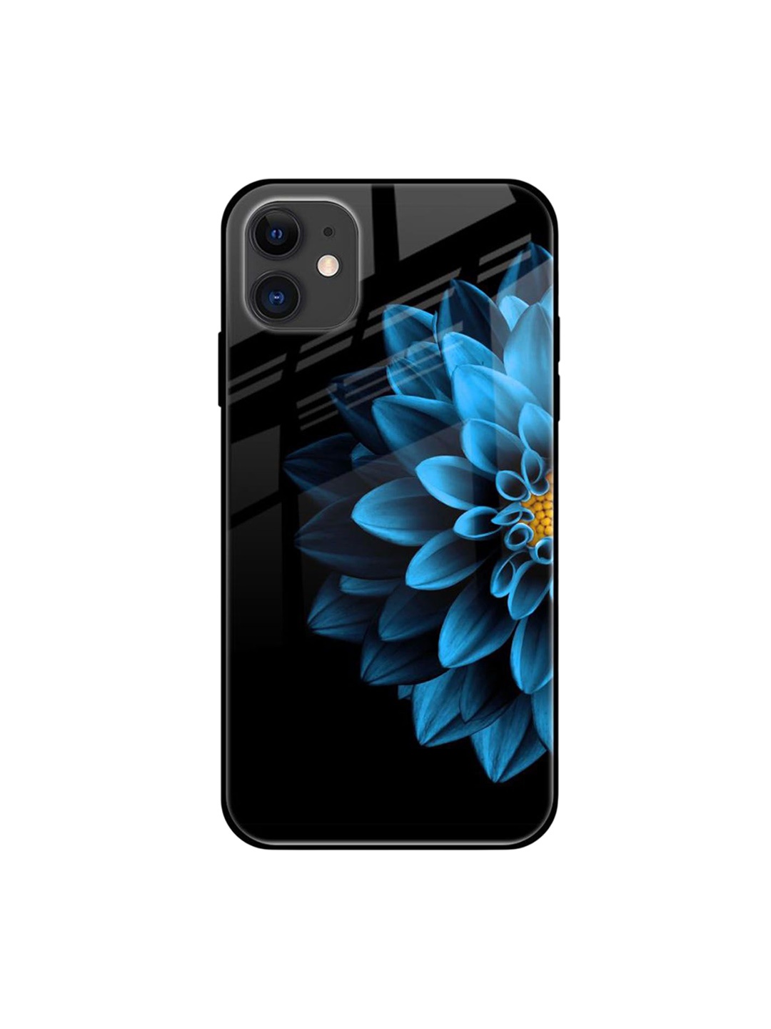 

QRIOH Floral Printed iPhone 12 Mini Back Case Mobile Accessories, Black