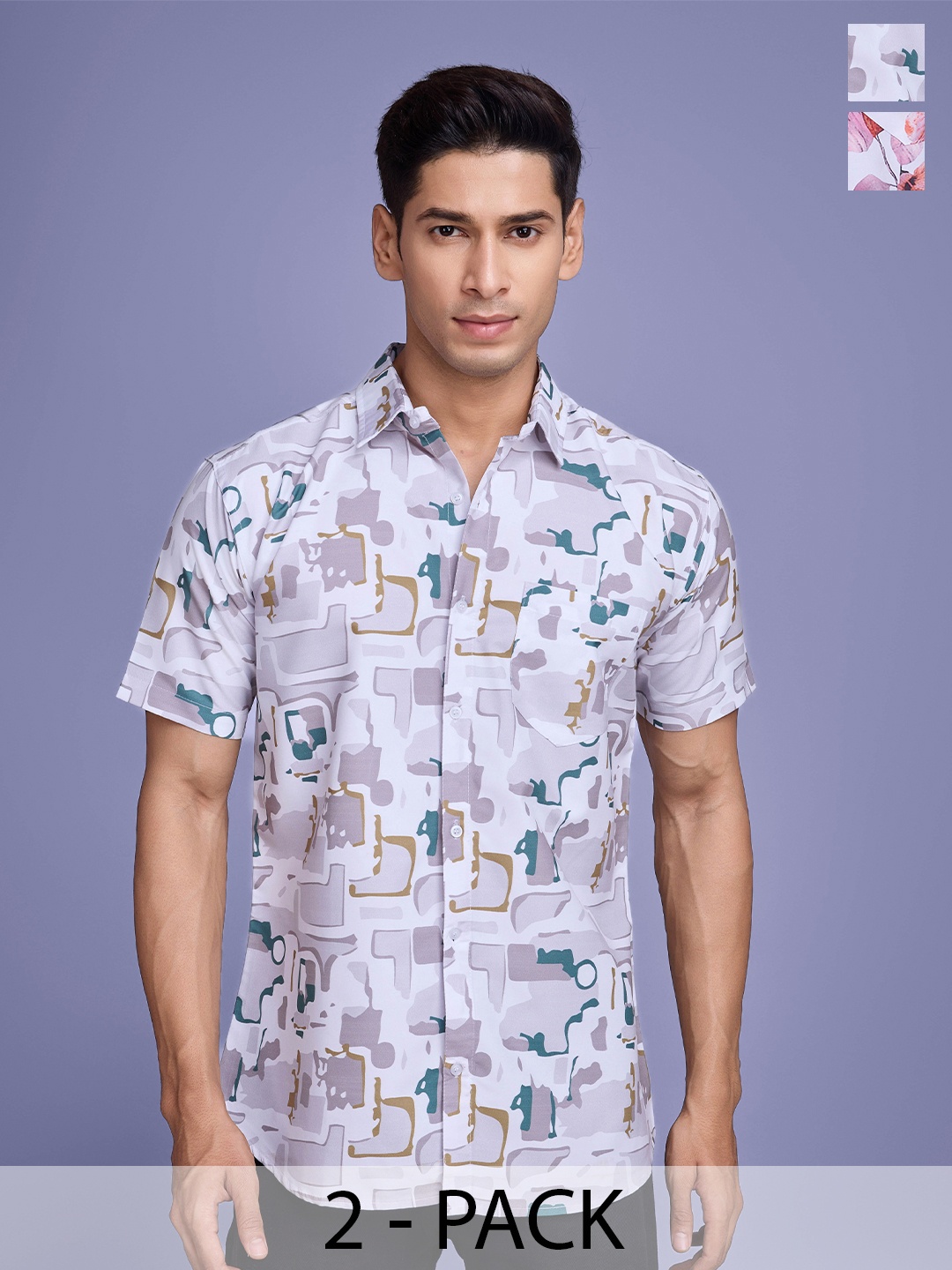 

Moda Rapido Men Standard Floral Opaque Printed Casual Shirt, Multi