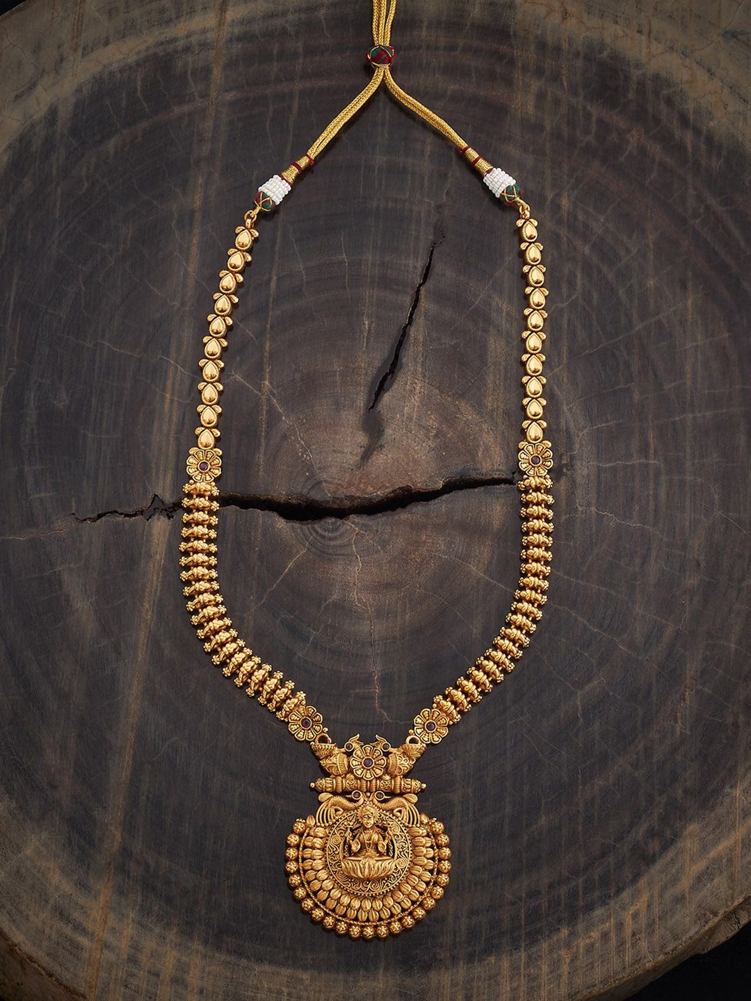 

Kushal's Fashion Jewellery Copper Gold-Plated Antique Necklace