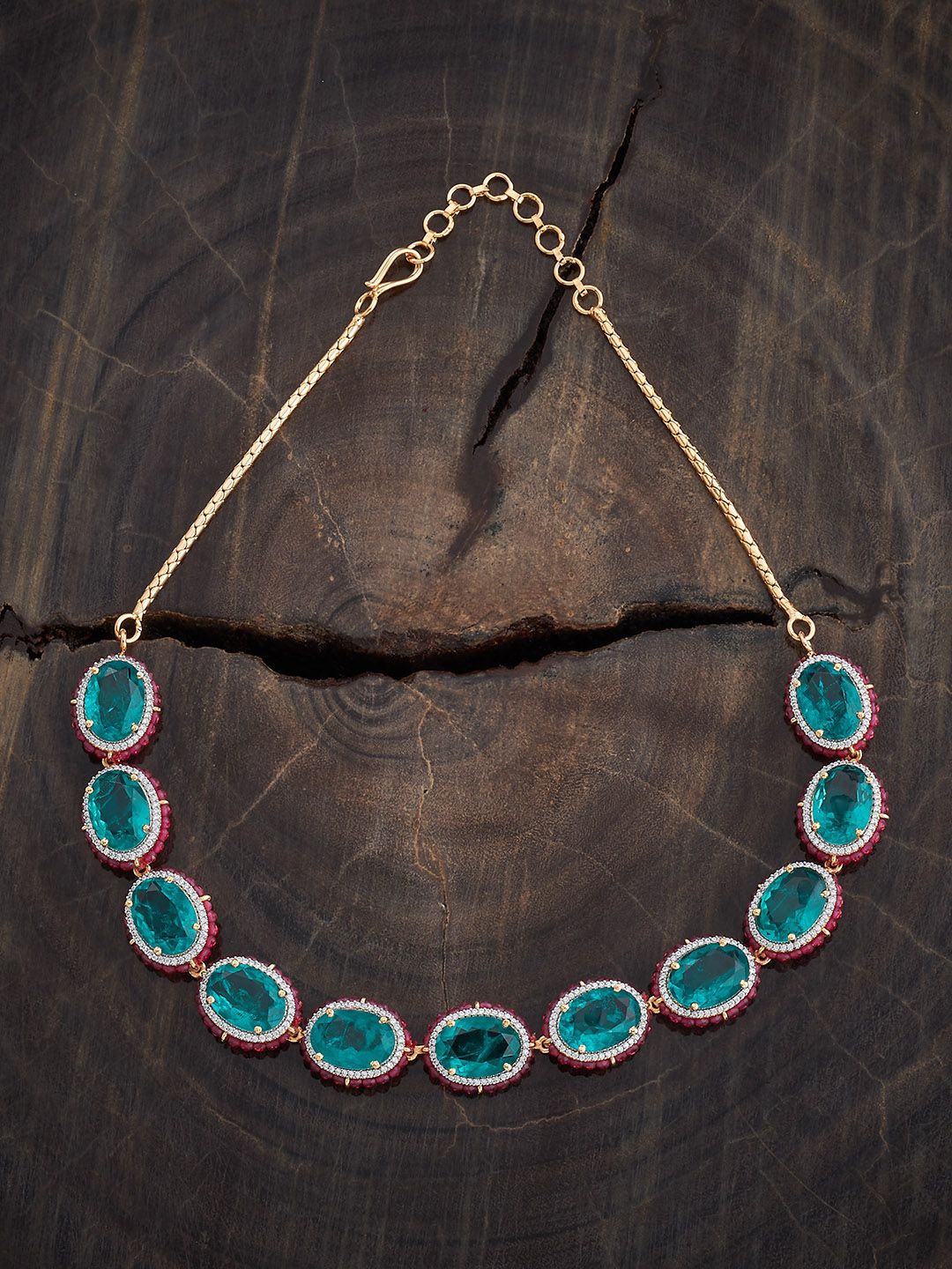 

Kushal's Fashion Jewellery Copper Necklace, Gold