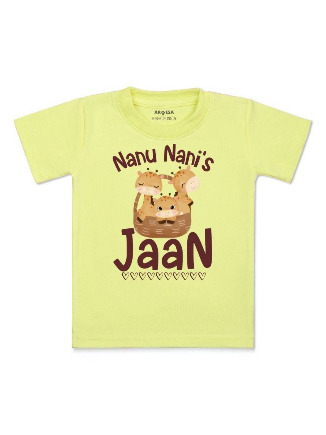 

Arvesa Kids Nanu Nani'S Jaan Printed Tshirt, Yellow