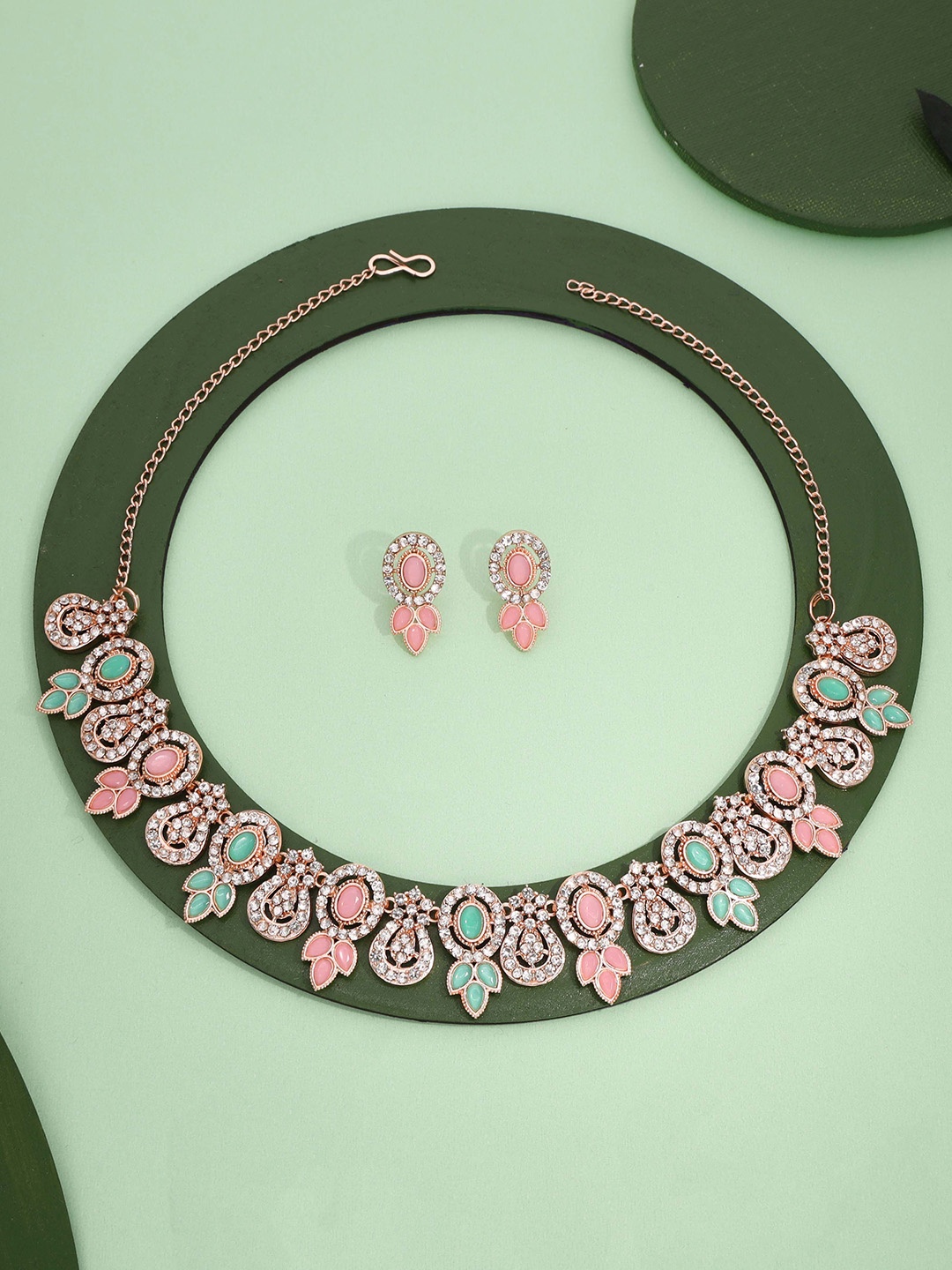 

Anouk Gold-Plated Stone-Studded Jewellery Set