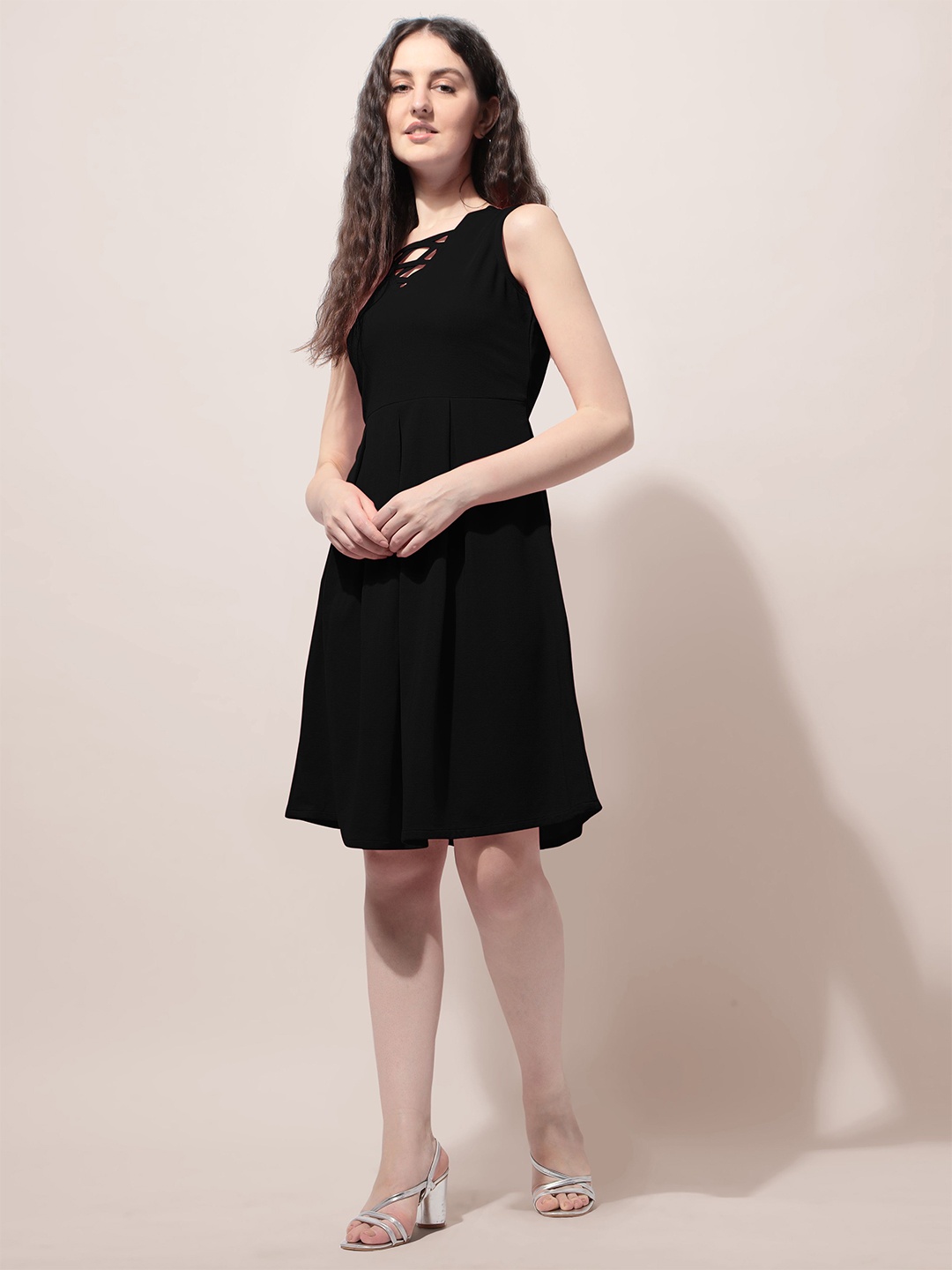 

Oomph! A-Line Dress, Black