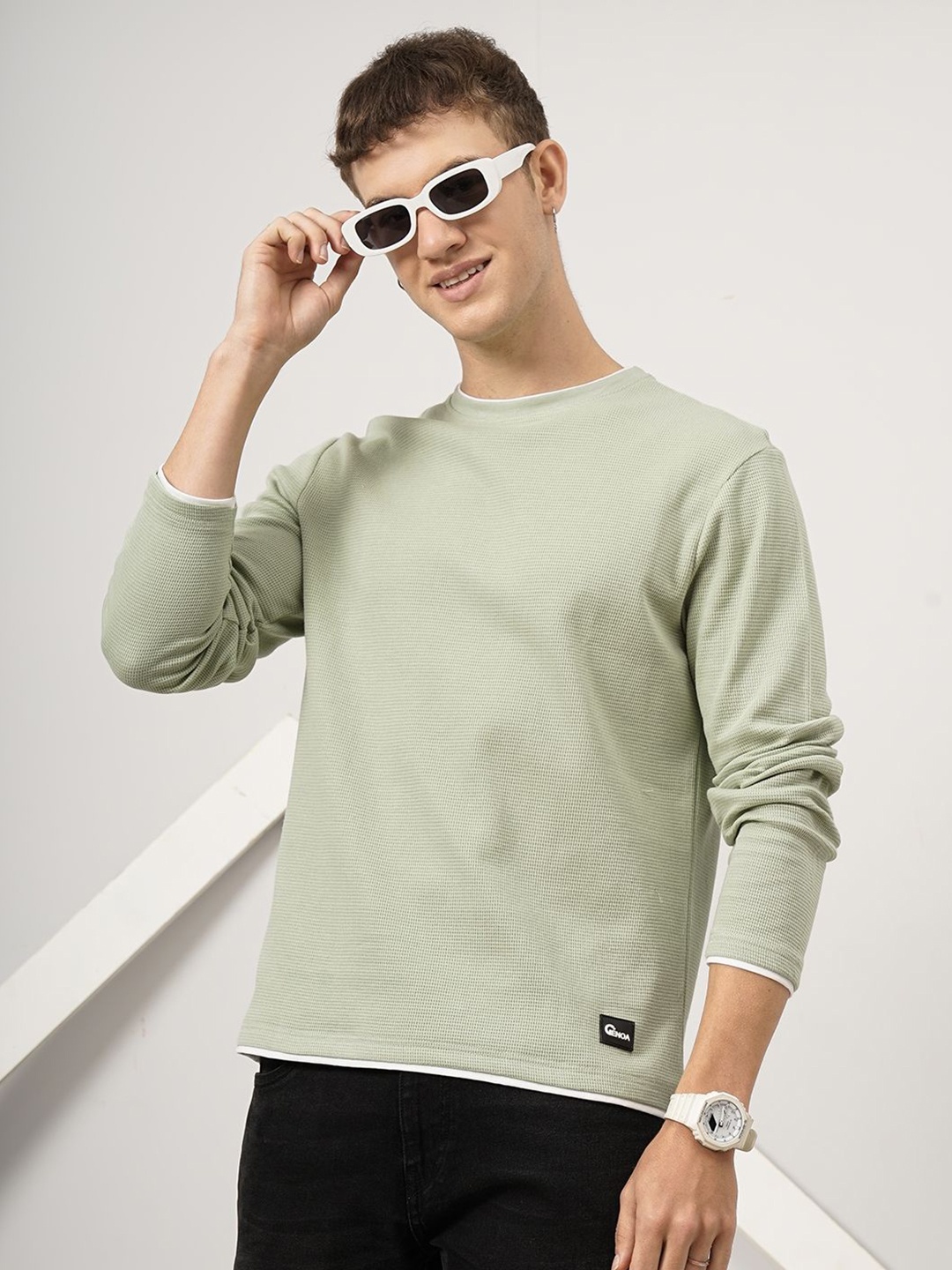 

Genoa Men Slim Fit T-shirt, Lime green