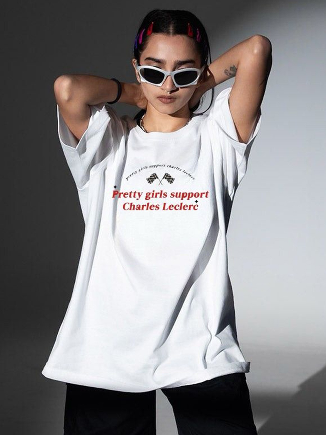 

TheBTclub Men Printed Drop-Shoulder Sleeves Activchill T-shirt, White