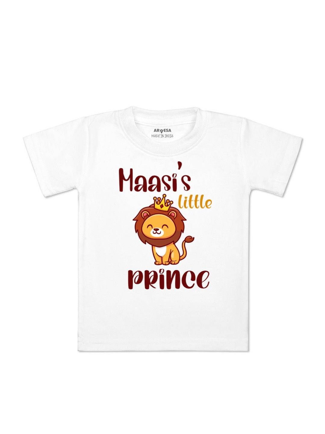 

Arvesa Kids Maasi Little Prince Printed Tshirt, White