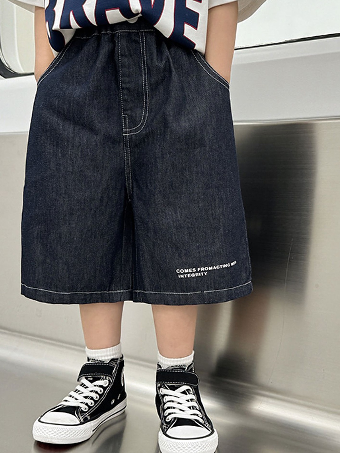 

LULU & SKY Boys Denim Shorts, Blue