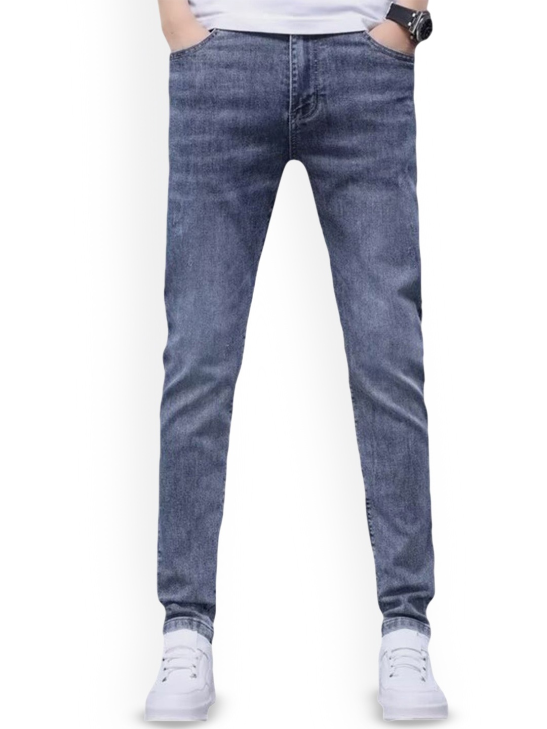 

Mast & Harbour Men's Mid-Rise Heavy Fade Jeans, Blue