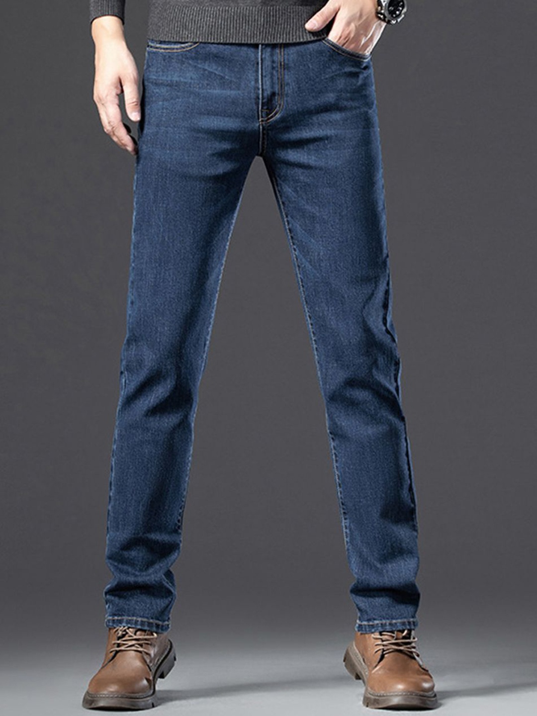 

The Roadster Lifestyle Co Men Cotton Dark Shade Jeans, Blue