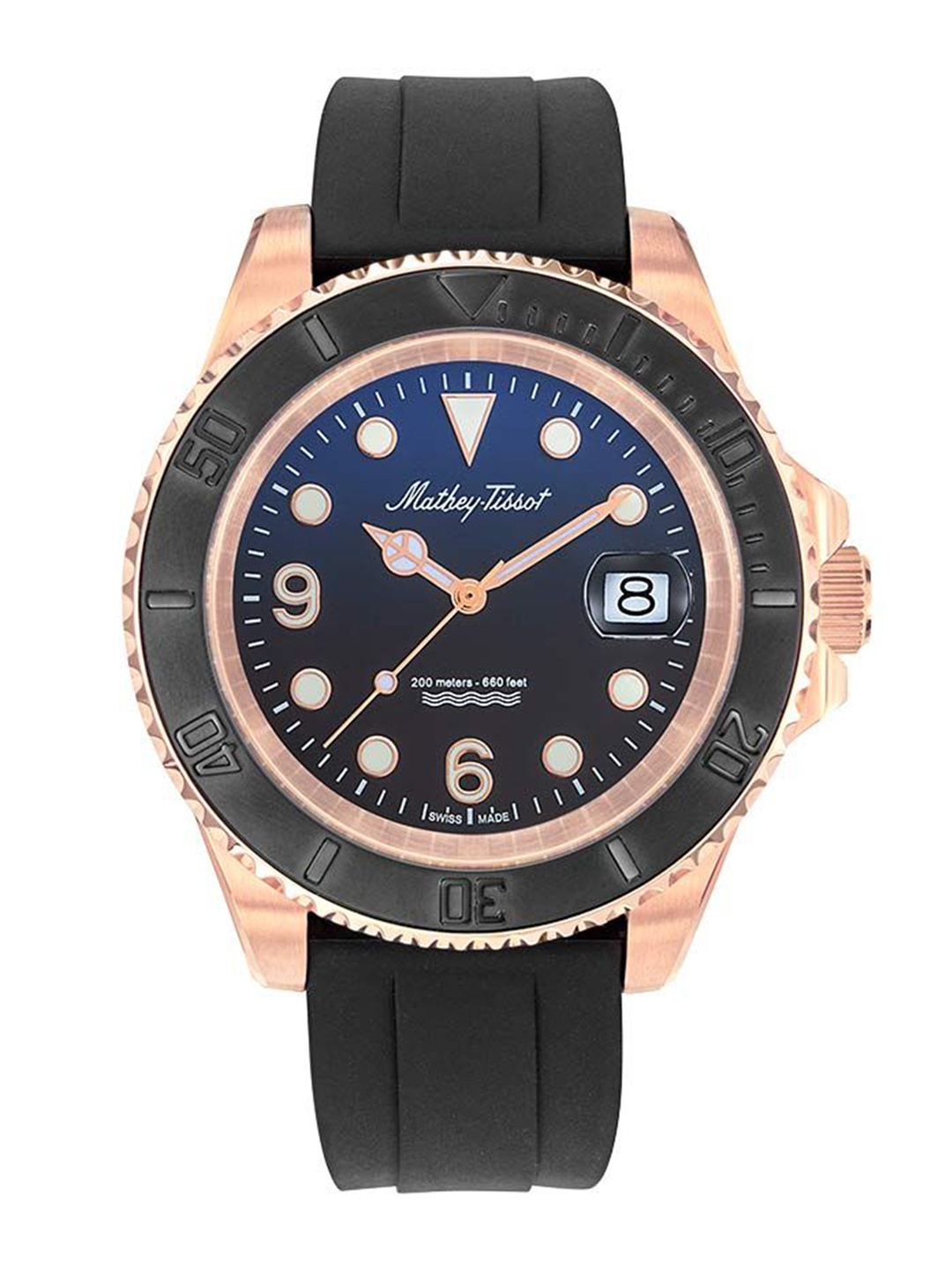 

Mathey-Tissot Men Dial & Straps Analogue Watch H909PNBU, Black