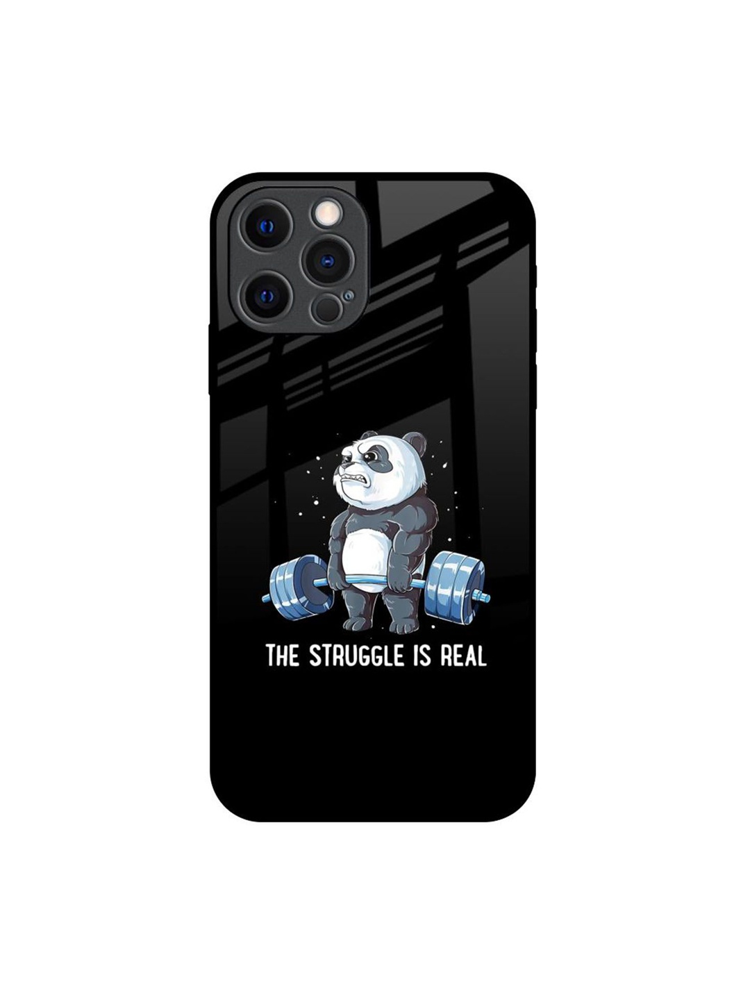 

QRIOH Quirky Printed iPhone 12 Pro Back Case Mobile Accessories, Black