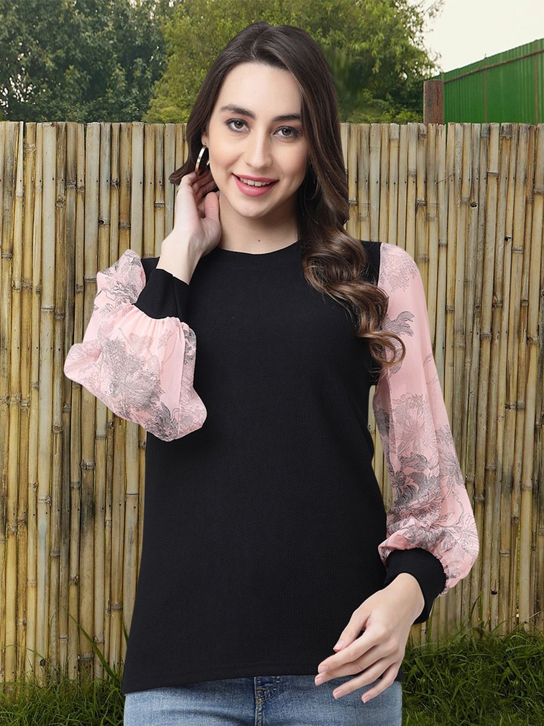 

Moda Rapido Floral Print Top, Multi