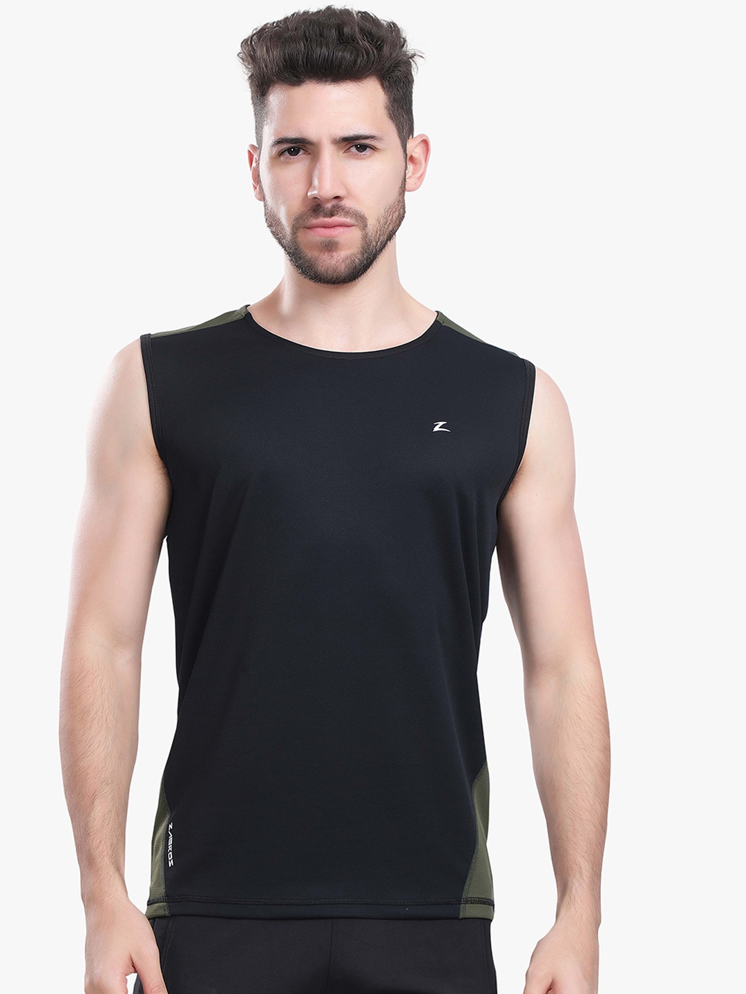 

Z Zagros Round Neck Gym Vest 77B-BLACK-S