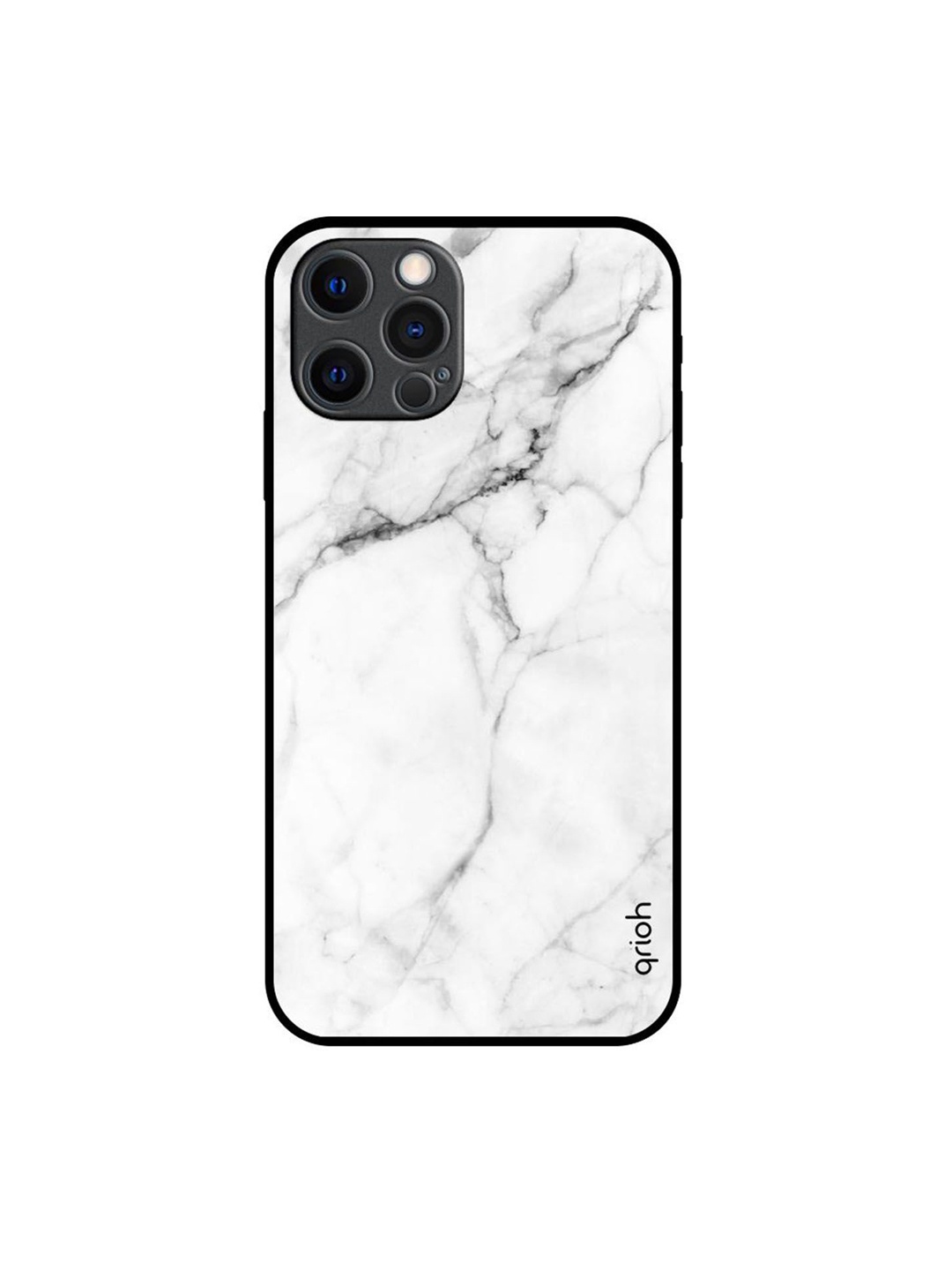 

QRIOH Quirky Printed iPhone 12 Pro Max Back Case Mobile Accessories, White