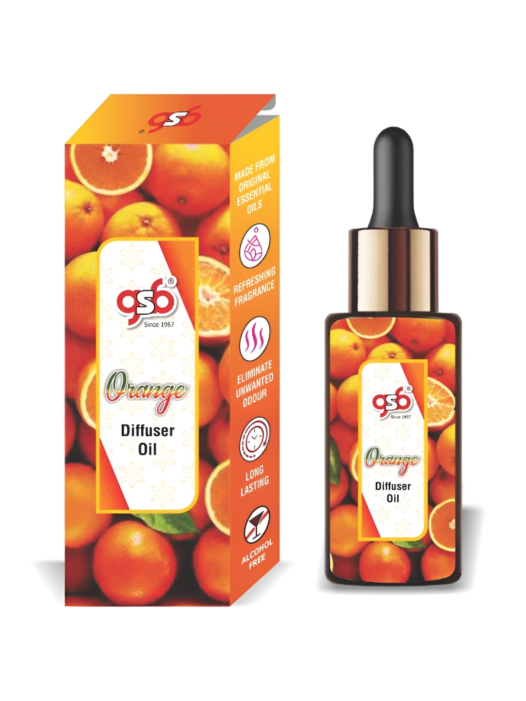 

GSB Transparent Orange Diffuser Oil - 15 ml