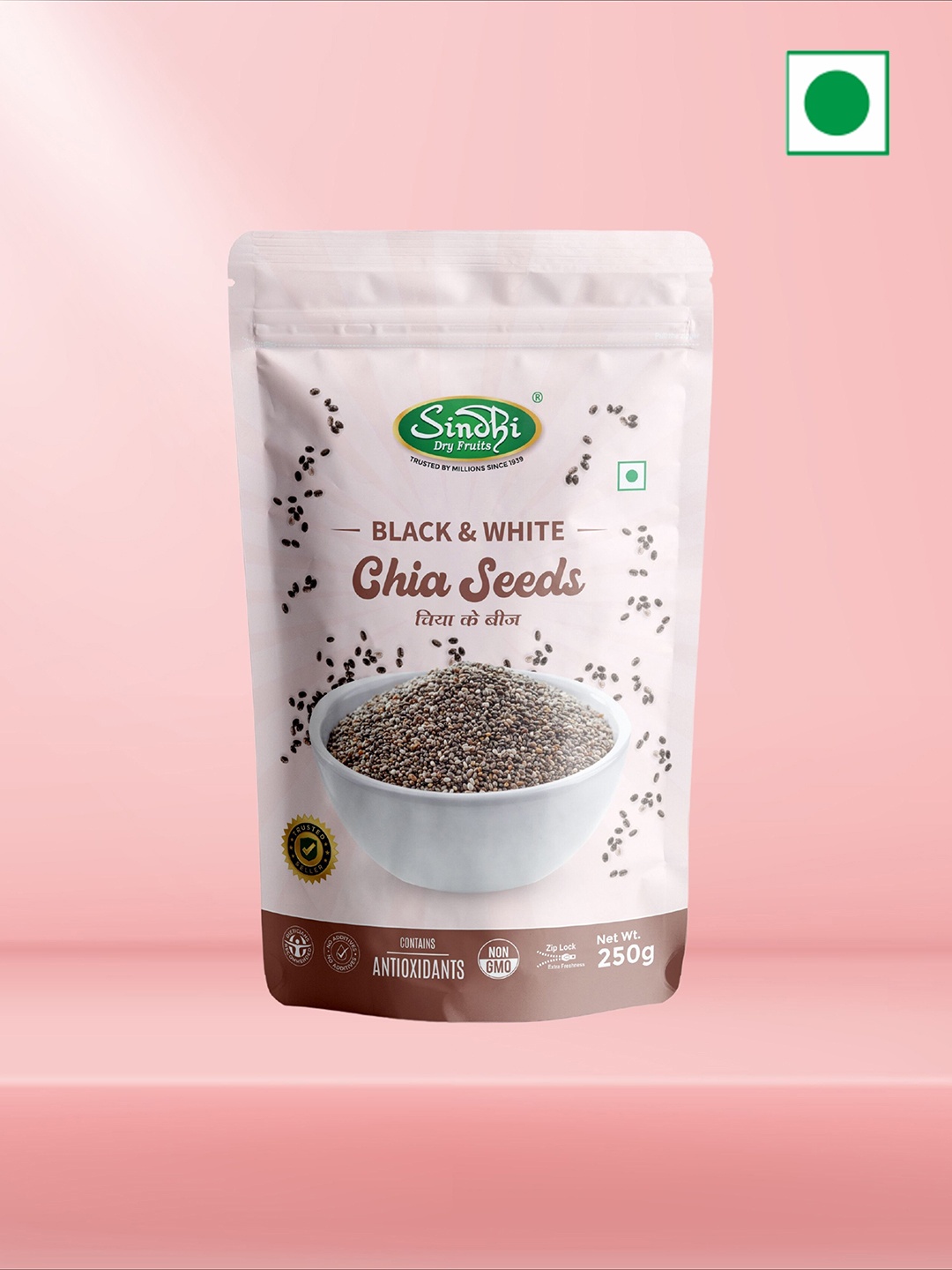 

SINDHI Dry Fruit Chia Seeds 250g, Purple