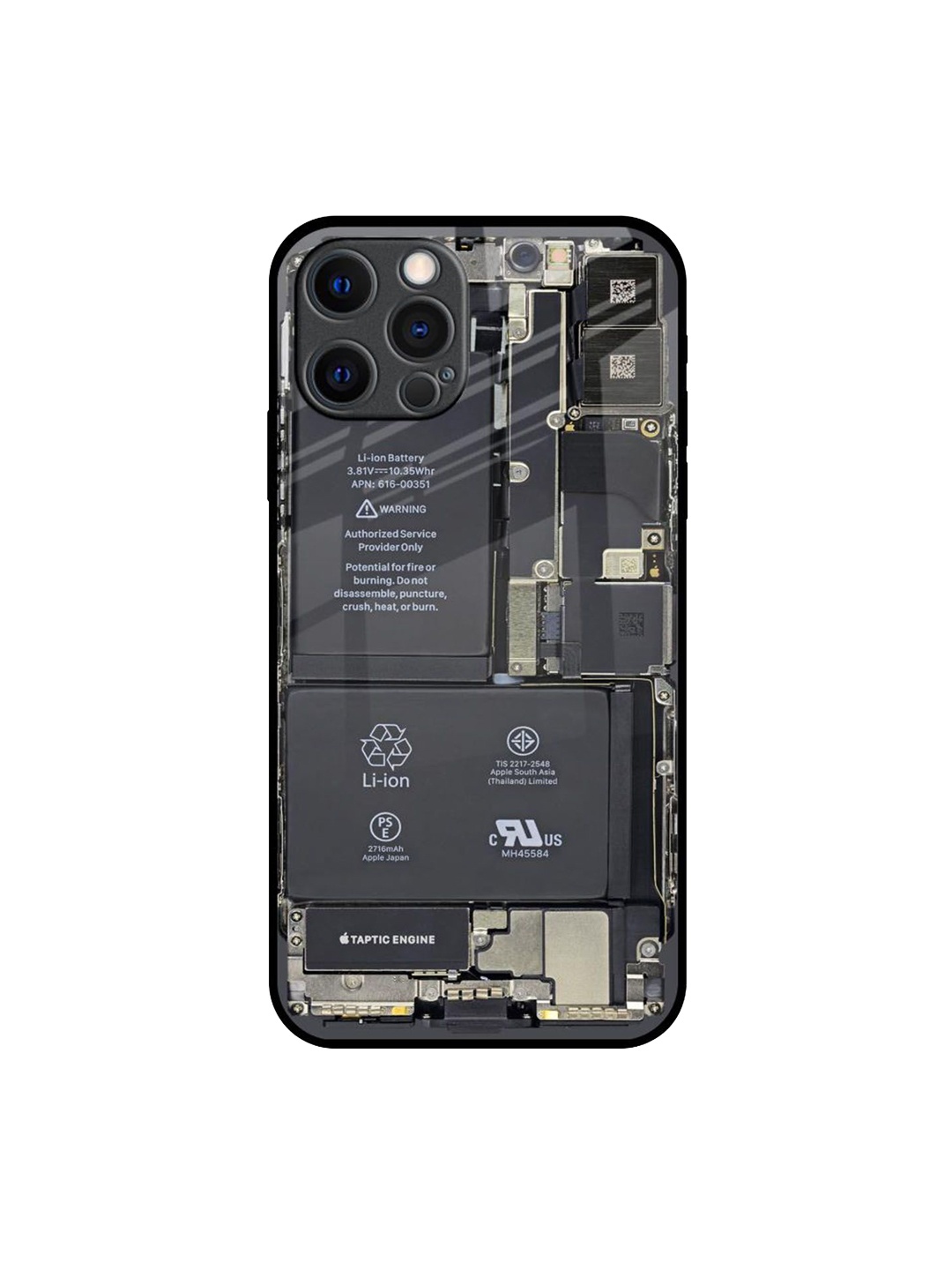 

QRIOH Quirky Printed iPhone 12 Pro Max Back Case Mobile Accessories, Grey