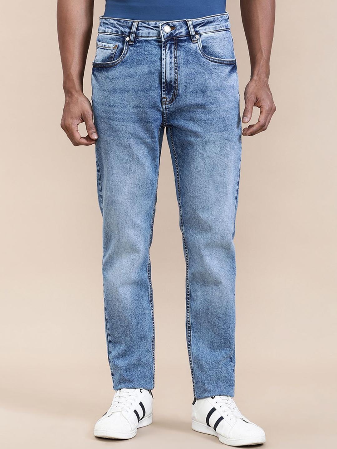 

Crocodile Men Stone Wash Soft Feel Slim Fit Jeans, Blue